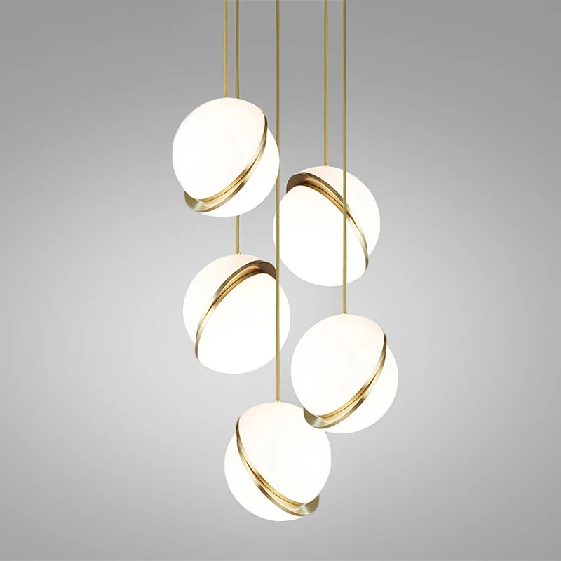 Пластиковый шар E27 подвесные светильники скандинавский ресторан простой