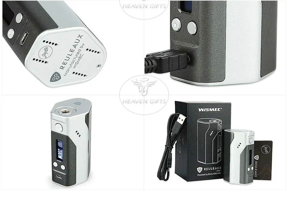 200 Вт Wismec рел DNA200 коробка мод TC/VW режим работает по технологии DNA200 510 нить электронная сигарета vs Rx200s TC мод