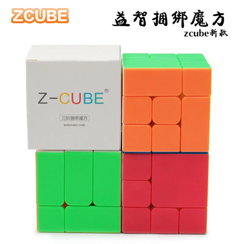 ZCube ассиметричная головоломка 3x3x3 волшебный кубик без наклеек скоростная игрушка