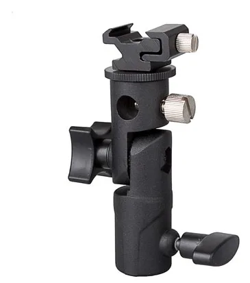 

New Swivel Flash Hot Shoe Umbrella Holder Mount Adapter for Studio Light Type E Stand Bracket Photo Studio Accessories