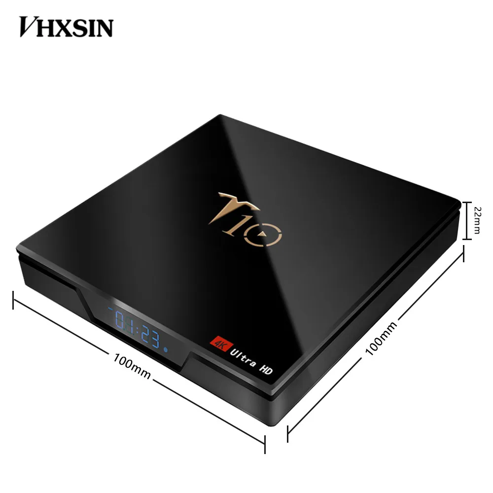 ТВ-приставка VHXSIN T10 2 Гб RAM 16 ROM Mali-450 четырехъядерный процессор Amlogic S905W 4G WiFi 100M android 8