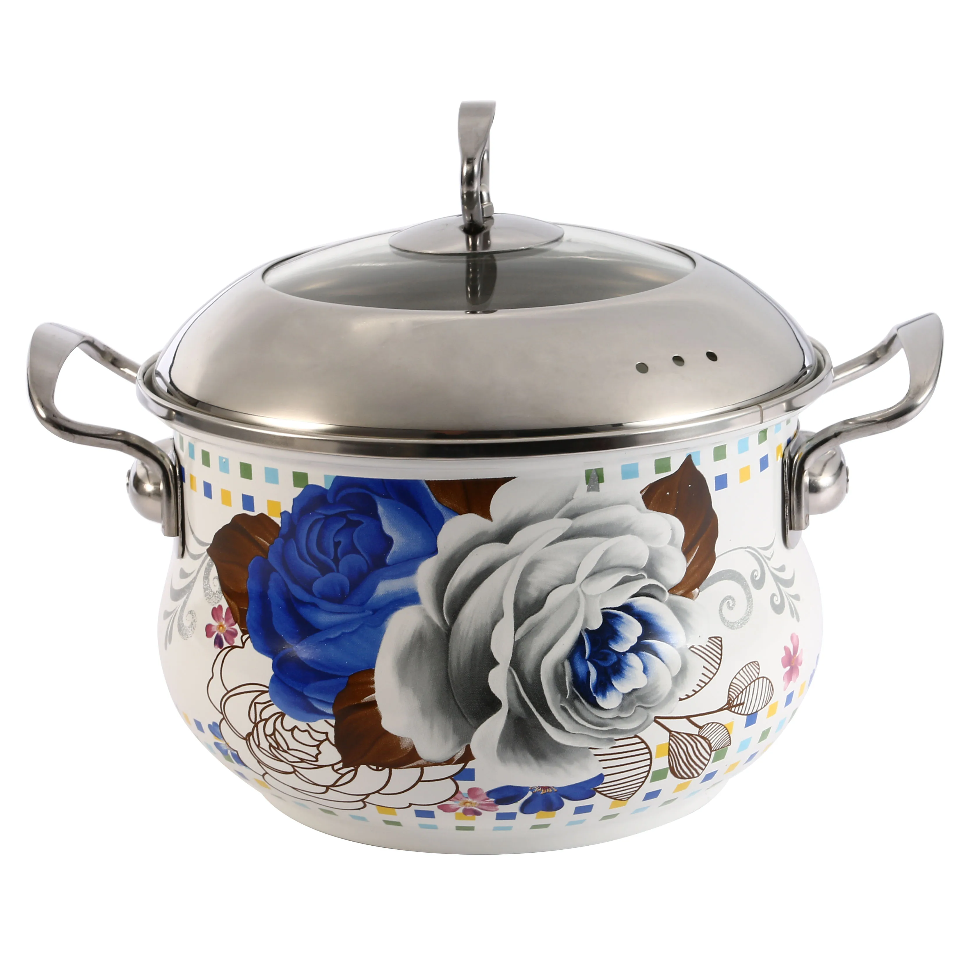 Эмалированный горшок для домашнего использования толстая эмалированная