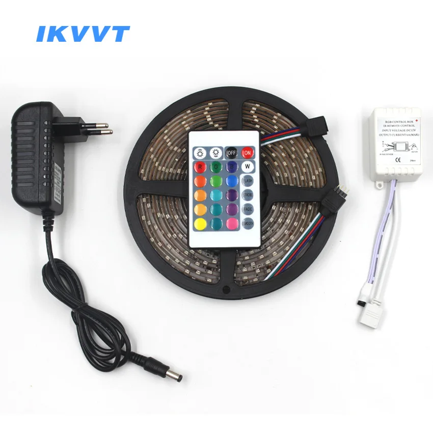 Комплект светодиодных лент IKVVT DC 12V SMD RGB 5050 3528 Светодиодная лента rgb неоновый