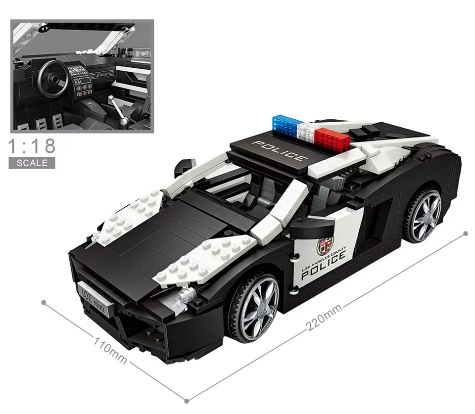 Лоз мини-блоки техника мини-город модель автомобиля Строительные кирпичи