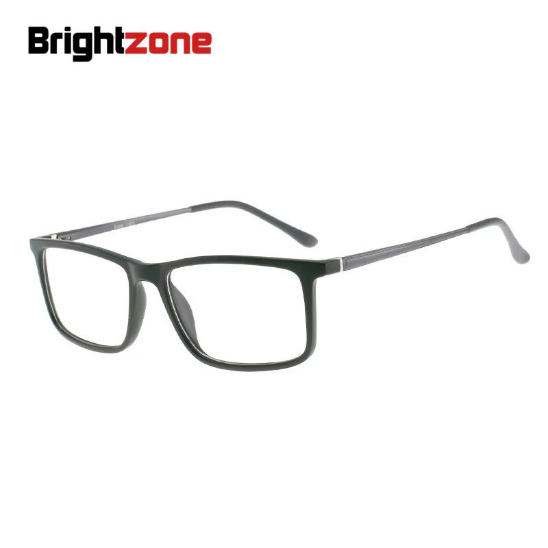 green Brightzone TR90 рамка Алюминий магниевого сплава прямоугольные оправы очков для мужские очки Защита от Tmall Erkek Oculos De Grau - Цвет оправы: green