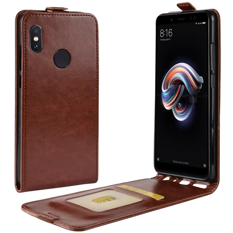 Чехол для Redmi Note 5 Pro 64 ГБ оригинальный кожаный чехол защитный Xiaomi Global Flip чехлы |