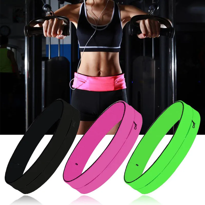 Для мужчин женщин сумка для талии из плотной ткани спортивные поясные сумки на