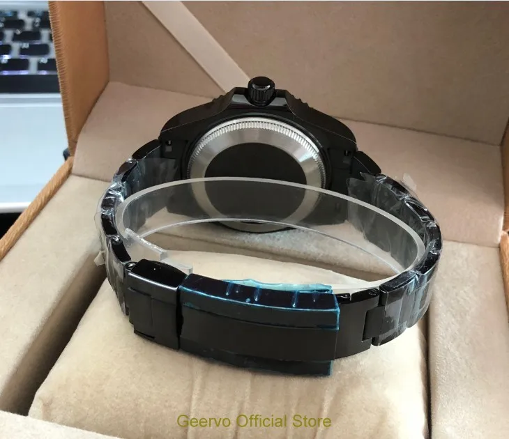 Часы мужские механические с черным циферблатом 43 мм|Мужские часы| |