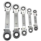 Метрический офсетный двойной гаечный ключ, Реверсивный Трещоточный ручной ключ, метрический ручной инструмент, механические инструменты от 6 мм до 21 мм