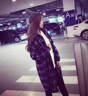 С длинным рукавом хан издание контракт большие дворы длинное пальто женский