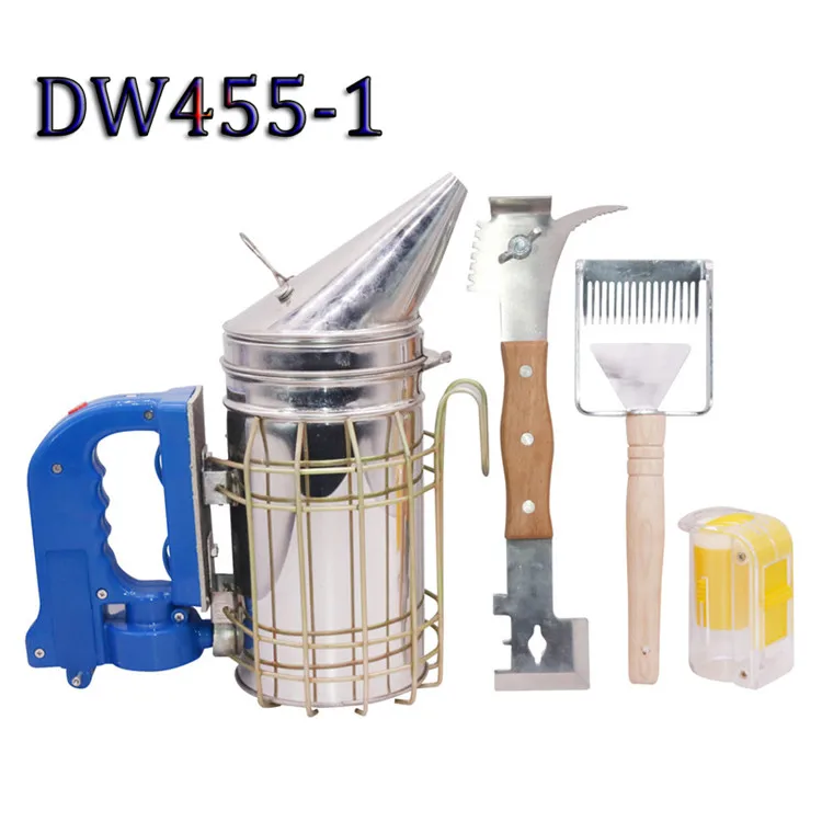 DW454-1 Инструменты для пчеловодства четыре в одном костюм пчелиный курильщик/Королева пчелиная бутылка/два в одном вилка для меда скребок/двойная головка скребок средний 1 шт - Цвет: DW454-1