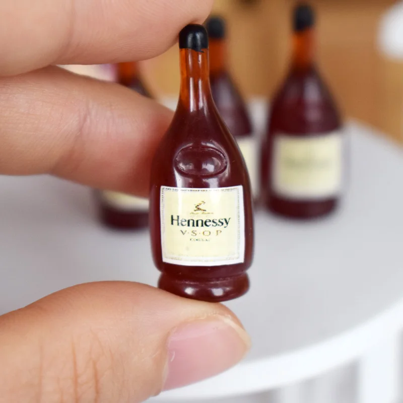 4 шт. кукольный домик Миниатюрный стакан бренди вино бутылки ролевые игры мини