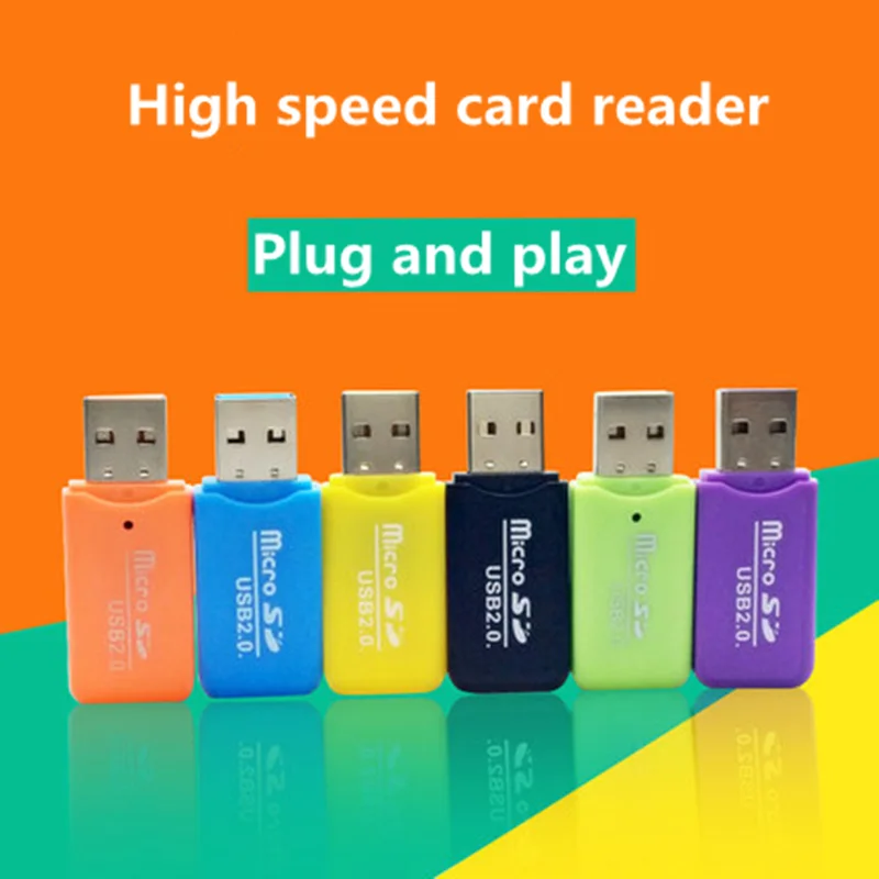 Usb 2 0 кардридер высокоскоростной usb флеш накопитель поддержка 4 ГБ 8 16 32 64 128 256 tf|card