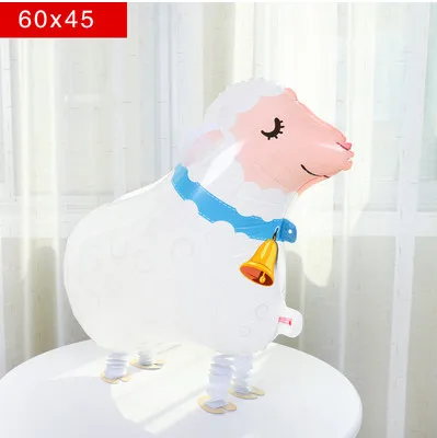 walking goat Единорог вечерние 3D Diy воздушные шары в форме единорога милый Радужный Единорог стоящий воздушный шар фольги Воздушные шары Дети Взрослые события Декор для вечеринки в честь Дня Рождения - Цвет: walking goat