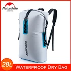 Водонепроницаемый рюкзак Naturehike, сухая сумка со съемными двойными лямками и внутренним карманом, для рафтинга, прогулок на лодке, плавания