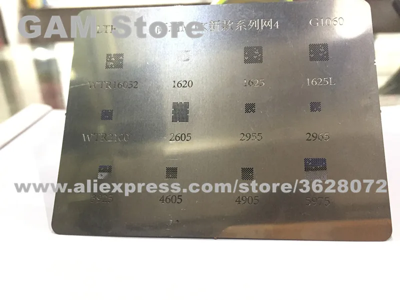 Трафарет intermate IC BGA WTR16052 1620 1625L 2100 2605 2955 2965 3925 4905 5975 4605 Reball Pin прямой трафарет нагрева