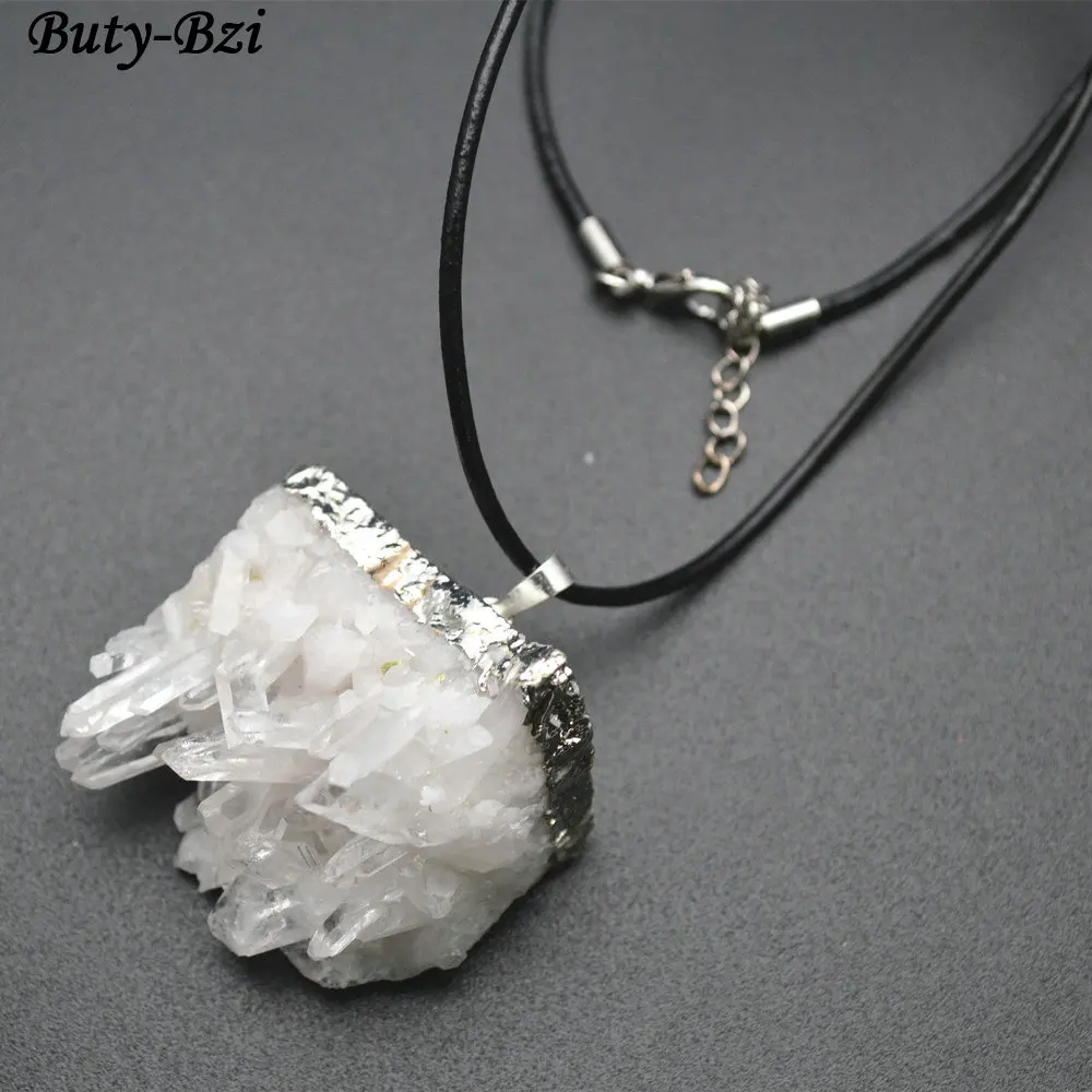 Натуральный белый кристалл кварц точка грубый камень минеральное серебряное