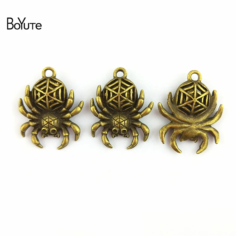 Подвеска паук из цинкового сплава 25 х19 мм 30 шт./лот|spider pendant|pendant bronzebronze charms pendants |