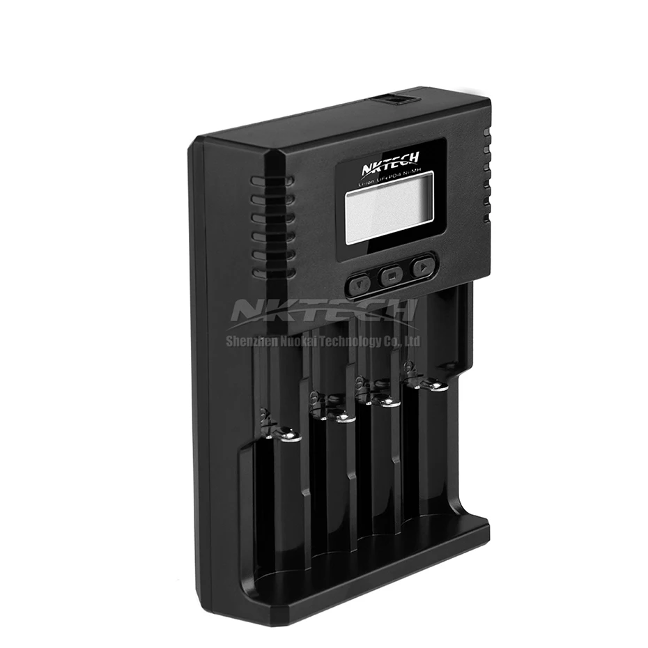 Зарядное устройство NKTECH H4 4 слота для литий-ионных аккумуляторов Soshine 26650 18650 18500