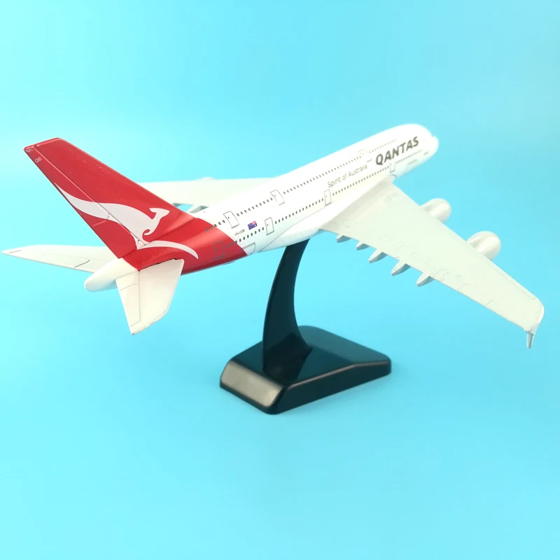 Модель самолета JASON TUTU 20 см модель Qantas аэробус A380 1:200 Литые металлические самолеты