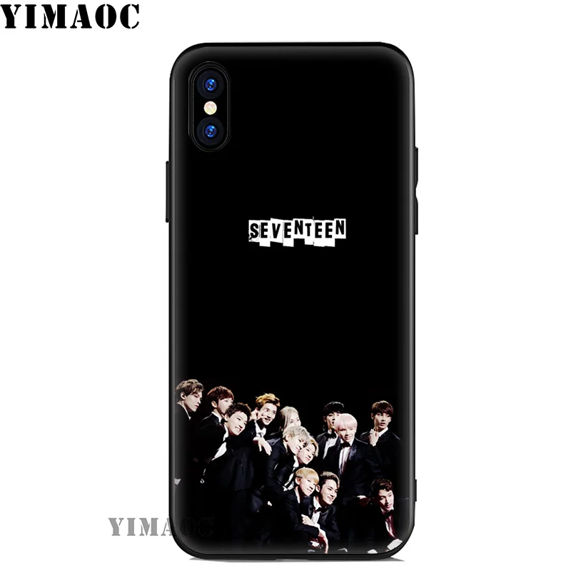 YIMAOC Seventeen Bands Soft Silicone Case for iPhone 11 Pro Xr Xs Max X or 10 8 7 6 6S Plus 5 5S SE |