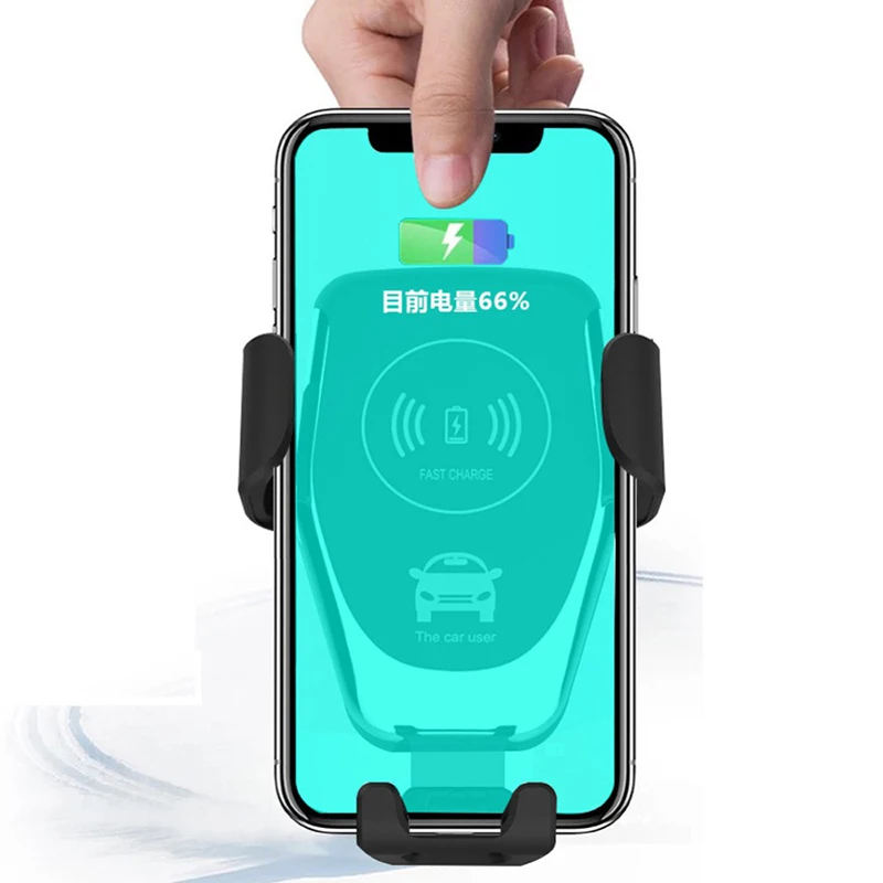 Беспроводное зарядное устройство Автомобильный держатель смартфон для телефона
