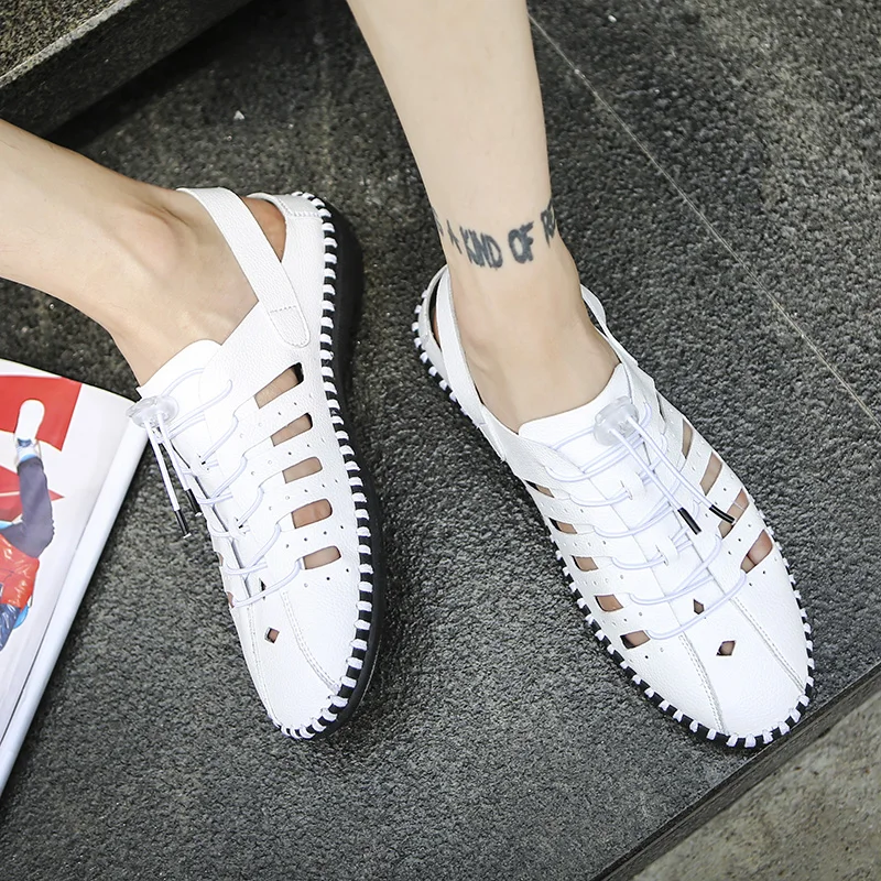 ONLYMONKEY Летом Англия Моды для Мужчин Повседневная Обувь Узелок Открытый Прогулки