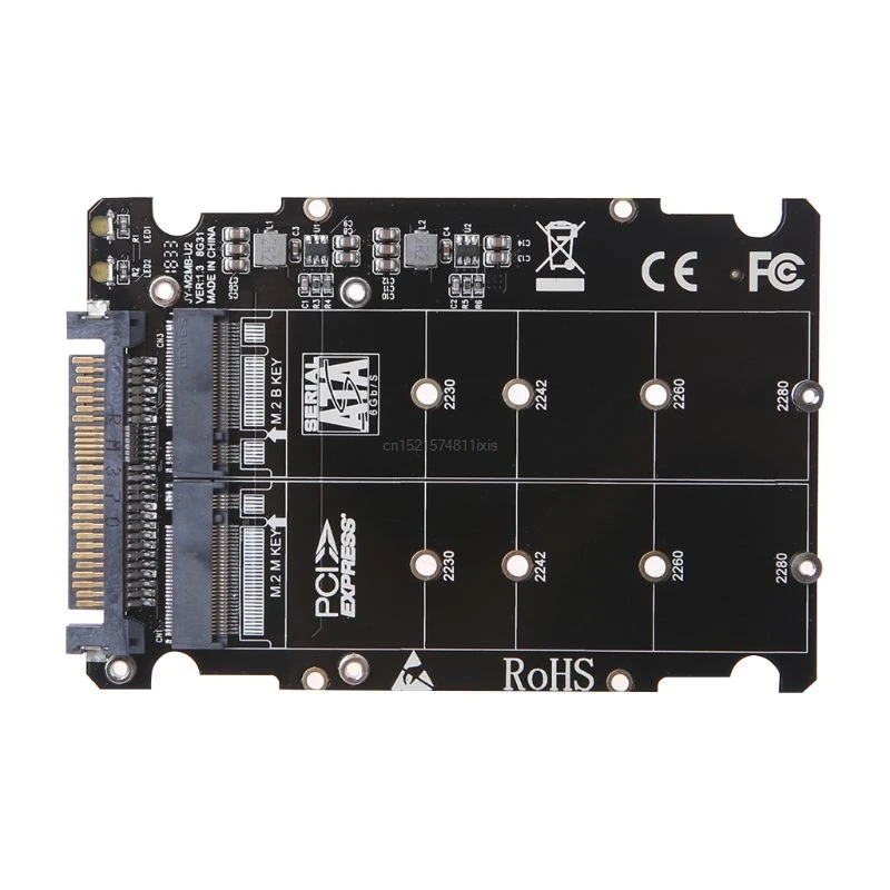Адаптер NVMe SATA-Bus NGFF SSD на PCI-e U.2 адаптер PCIe M2 для настольного компьютера 2 в 1 м.