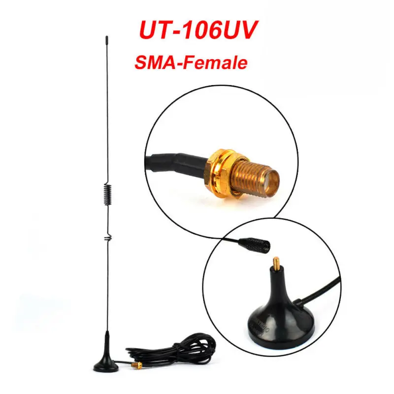 Двухдиапазонная антенна на присоске VHF/UHF для автомобиля наружная комплектующие |