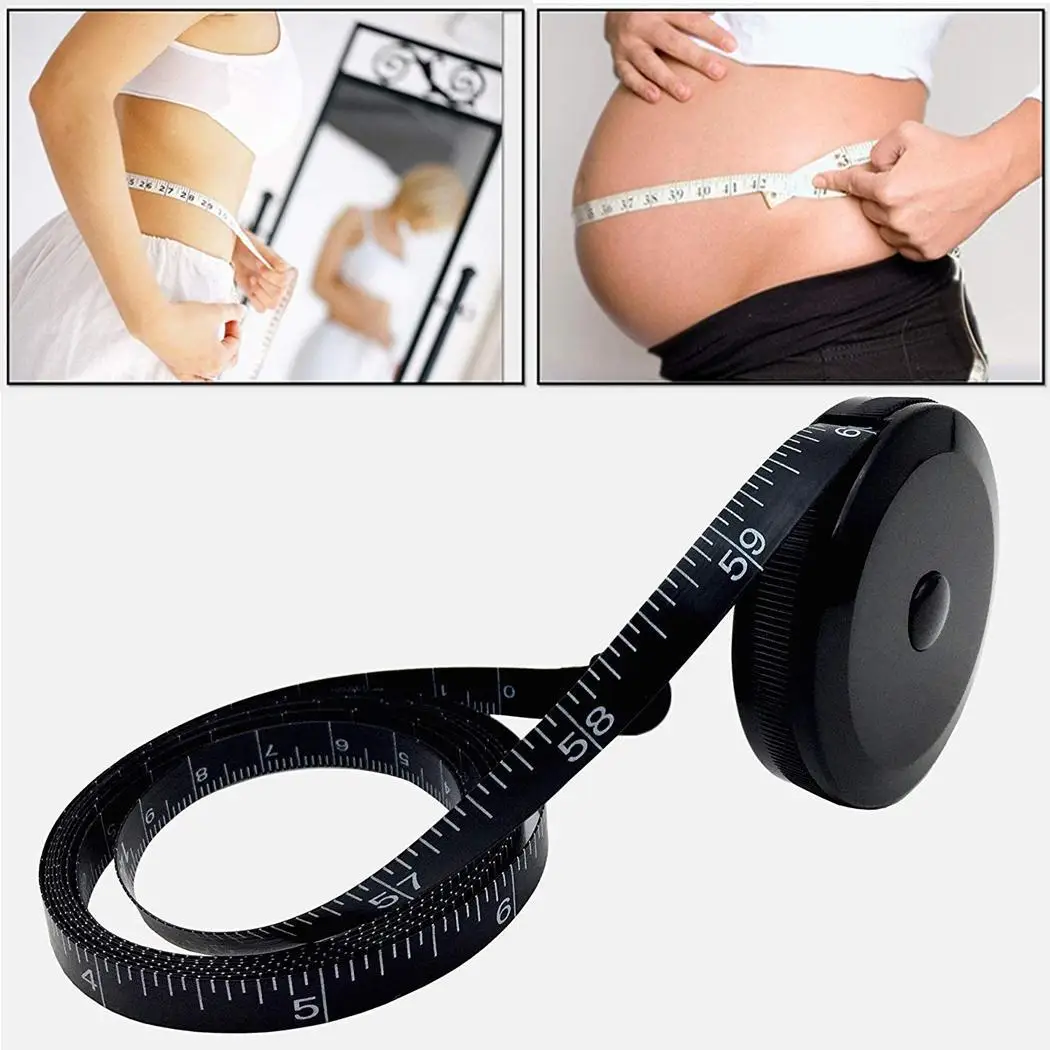 Выдвижной черный мини инструмент круглая измерительная и портативная карманная