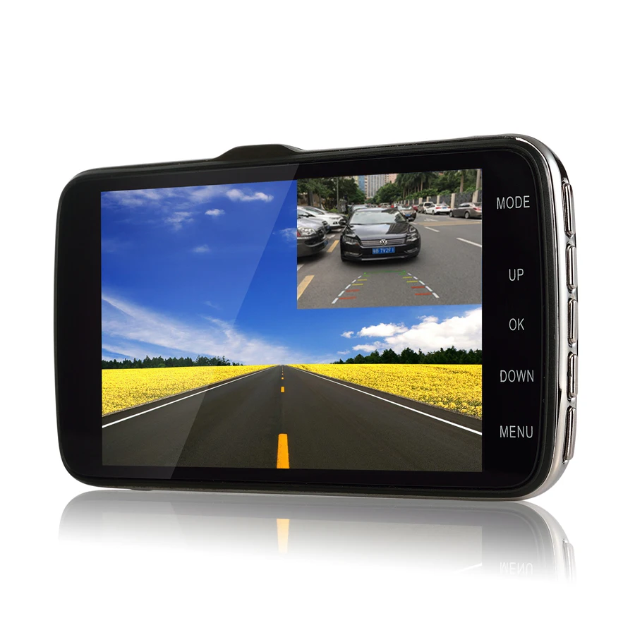 

Udricare 4 inch Car Truck Vehicle DVR Full HD 1080P Dual Lens Dash Cam ADAS LDWS Distance Warning Rear View Camera Parking DVR