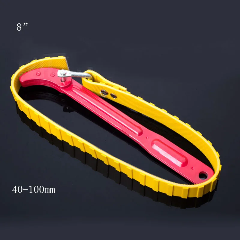 Бесплатная доставка 8 &quotремень машина масляный фильтр гаечный ключ с ремнем Тип