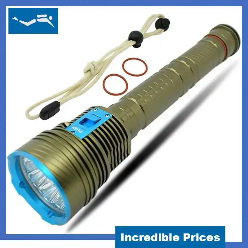 Водонепроницаемый фонарь 20000 люменов 9 x XM L L2 яркий светодиодный светильник для