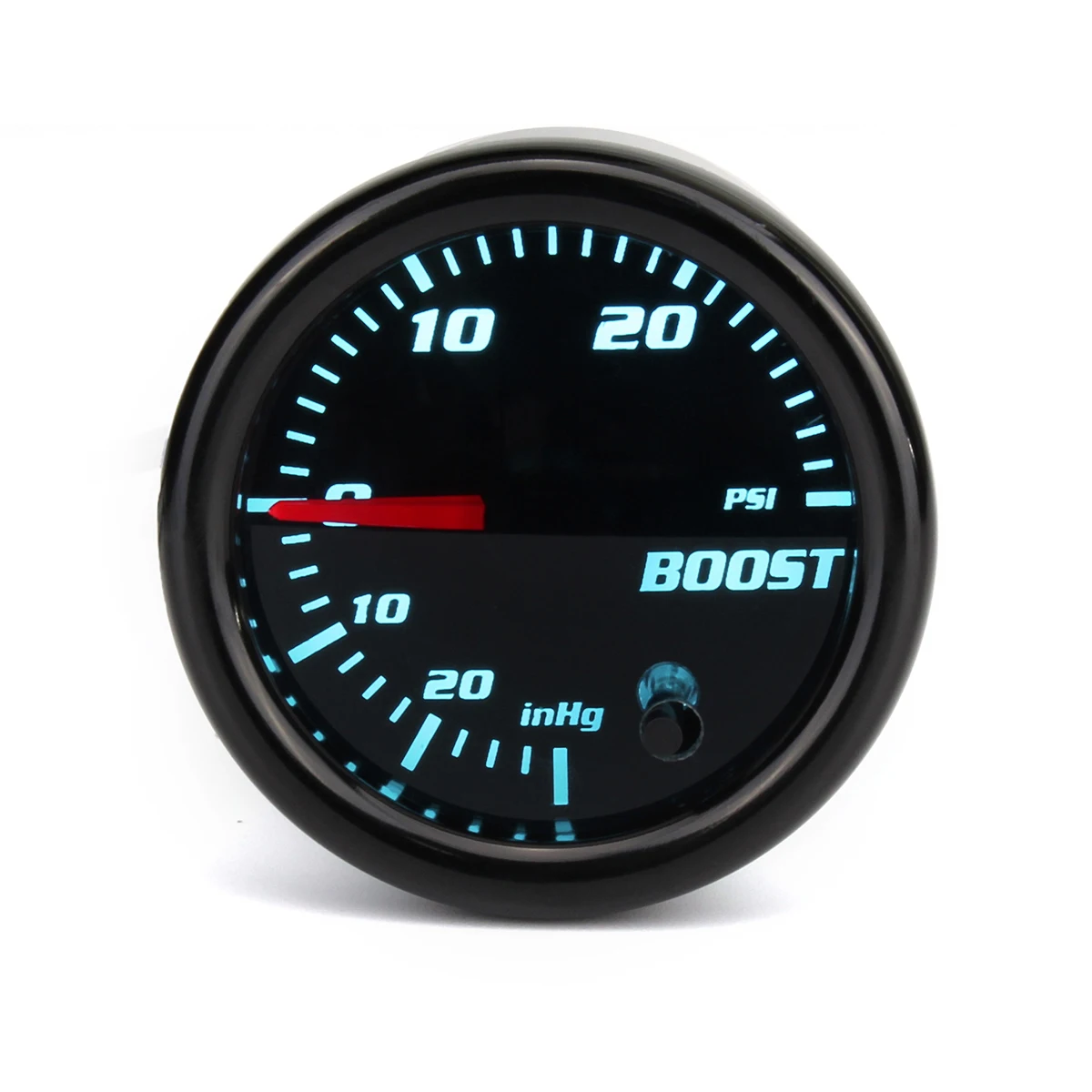 12 В 2 дюйма 52 мм турбо Boost PSI Манометр вакуумный пресс метр 0-30PSI 7 цветов светодиодный черный Лен