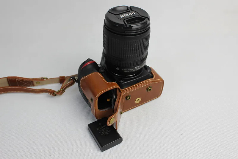 Роскошный чехол для камеры из искусственной кожи+ ремешок для DSLR Nikon D750(24-70 мм