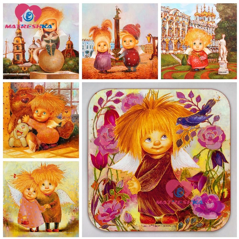 5d алмазная живопись новые поступления вышитый бриллиантами Ангел Алмазная