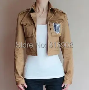 

Attack On Titan Jacket Cosplay Shingeki No Kyojin jacket Cosplay Costume Eren Full Sleeve For halloween costumes Women and Men
