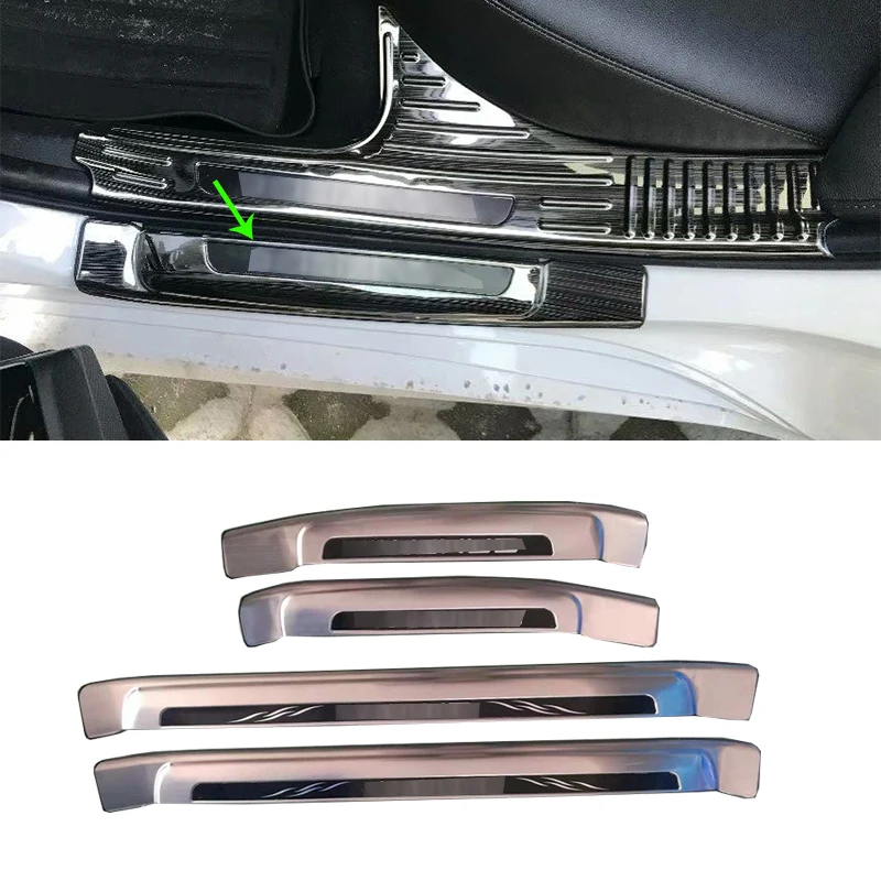 

Car Accessories Exterior Decoration Stainless Steel Rear Outer Door Sill Scuff Plate Threshold Plate Cover For Toyota Camry 2018