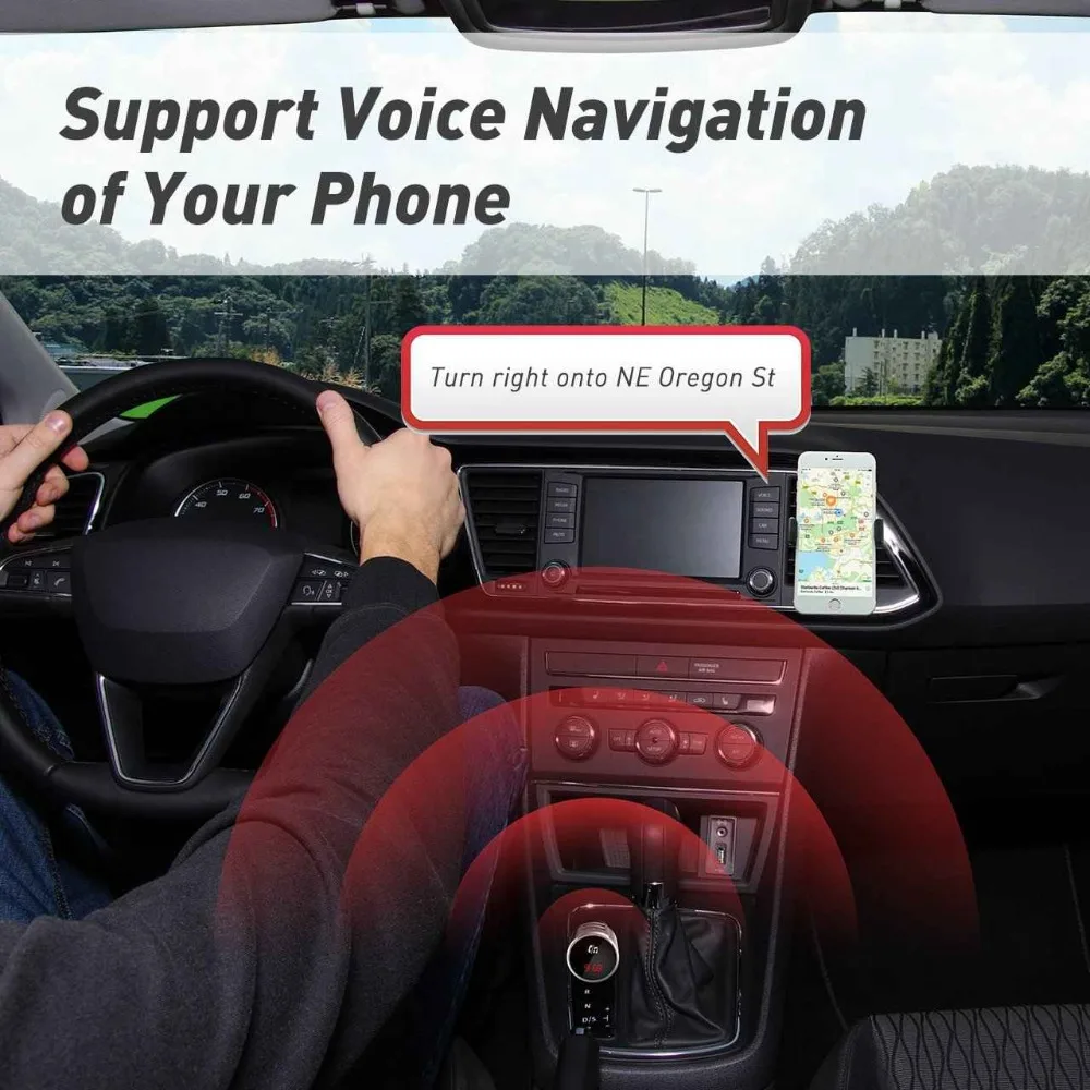 VicTsing fm передатчик Bluetooth Автомобильный QC3.0 беспроводной 4 2 радио адаптер Hands Free Dual