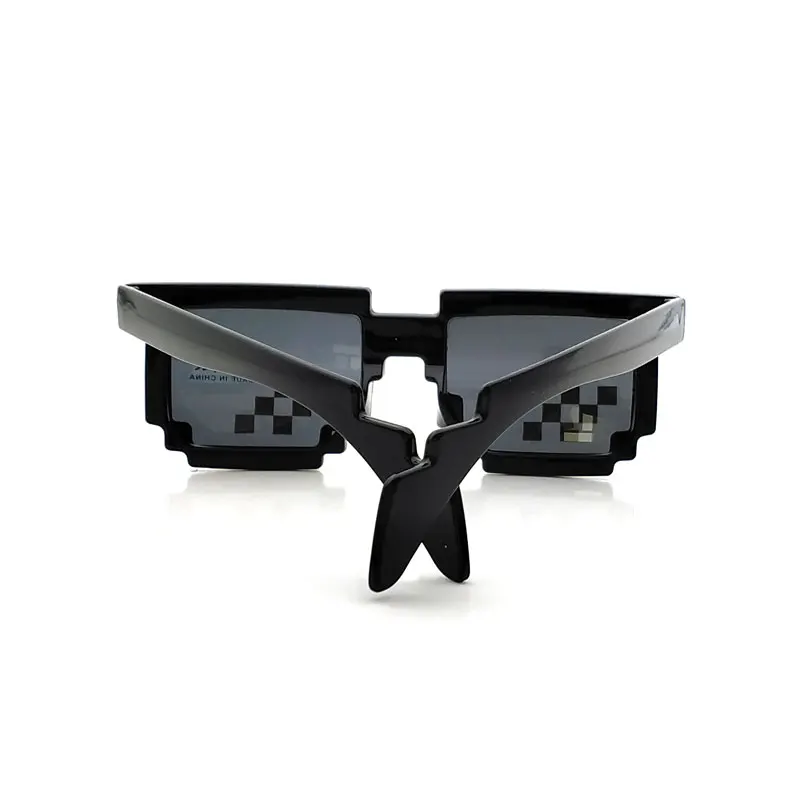 Очки Pixel Deal with It солнцезащитные очки для женщин и мужчин Oculos de Sol Masculinos 100% Anti UV400 10