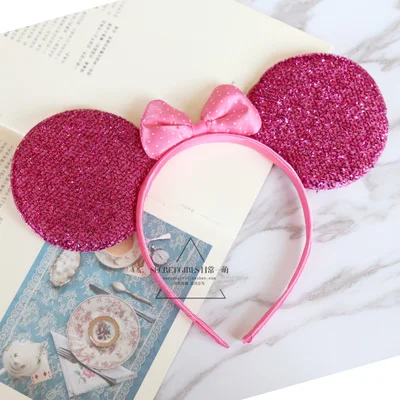 Аксессуары для волос с Минни/Микки черные держатели головных уборов блестками