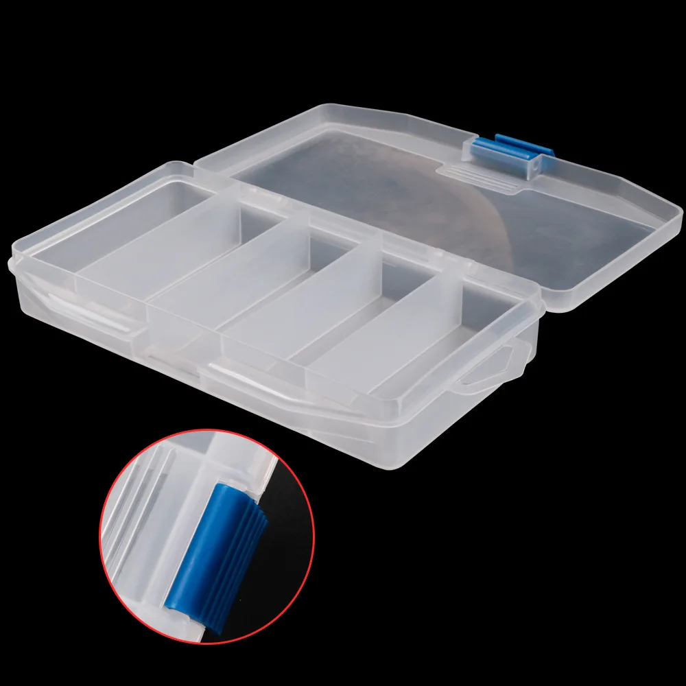 New Transparent Portable Outdoor Fishing Lure Accessories Box multi-function Bait storage box