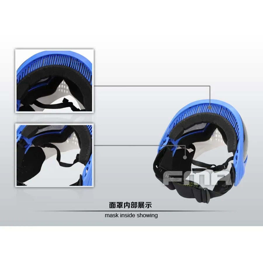 Защитные противотуманные очки FMA F1 для пейнтбола страйкбола с черными линзами