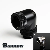 barrow black silver g14thread 90 degree two rotary fitting adapter rotating 90 degrees water cooling adaptors twt90s v2