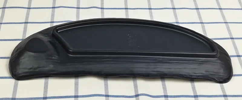 Black Frost Porcelain Imitation Rectangle Dish With Sauce Lattice Dinnerware Dinner Plate Japanese Cuisine Restaurant Tableware