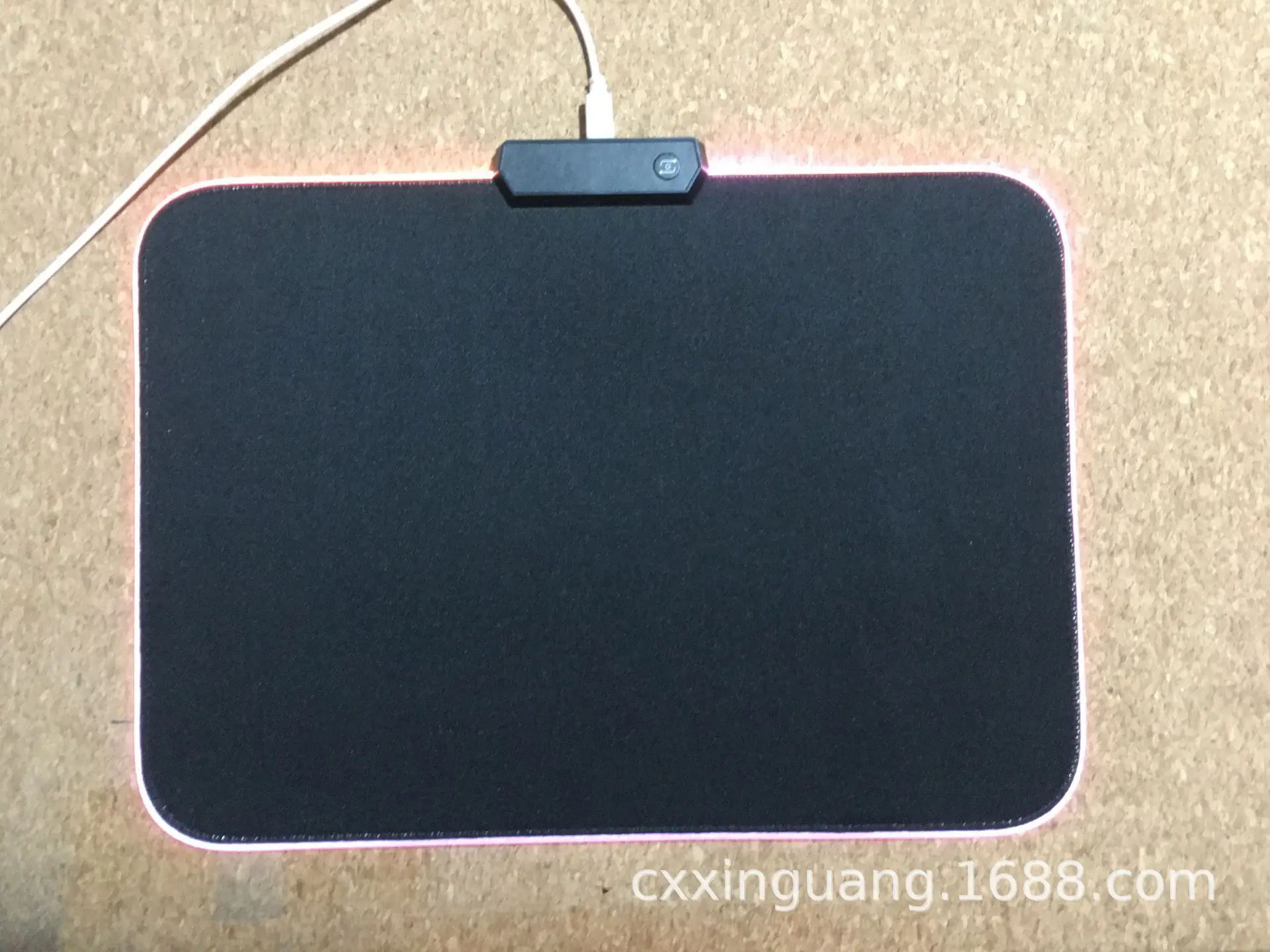 Большой игровой коврик для мыши 900x400 мм черный RGB цветной светодиодный клавиатуры