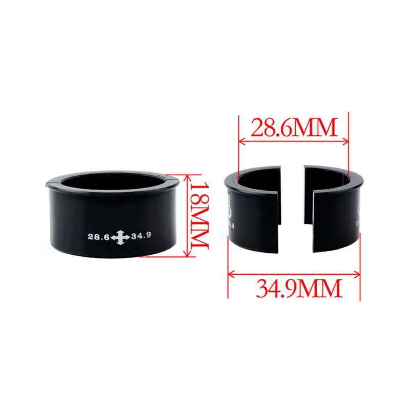 

2pcs Bicycle Front Derailleur Converter Frame 28.6mm to 34.9mm Conversion Sleeve Tube Change Transmission Tackle Bike Fixed Gear