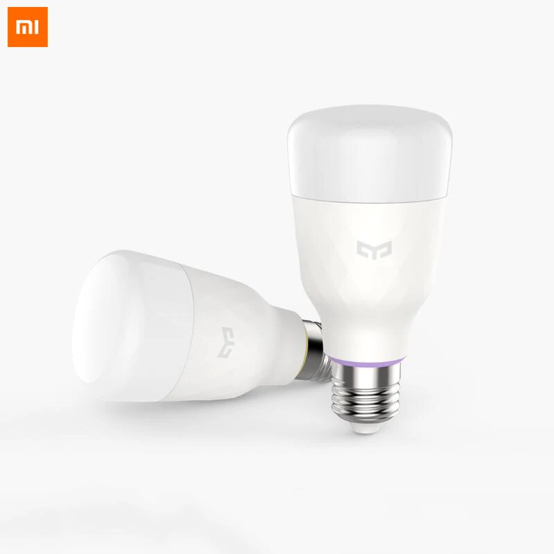 Умная Светодиодная лампа Xiaomi Yeelight RGB цветная E27 10 Вт 800 люмен умная Mi Light Mijia умный