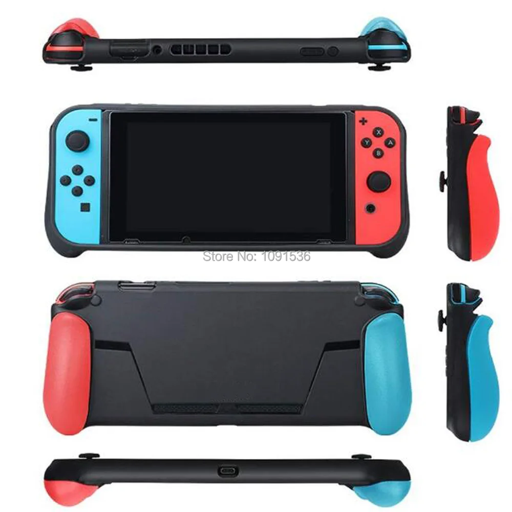 Мягкий защитный чехол для Nintendo Switch NS NX консоль ТПУ оболочка ручка с игровым слотом для карт противоударный чехол