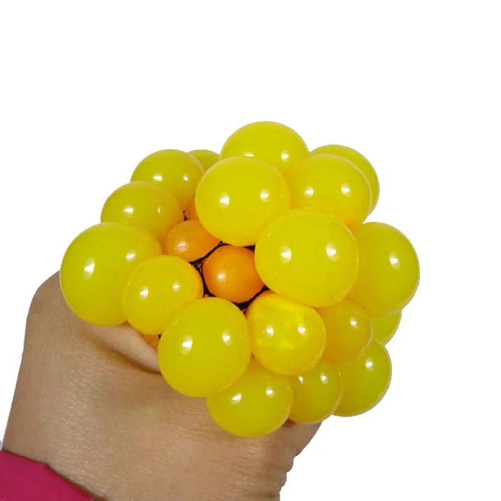 Hand Grips Funny Design Children Adult Anti Stress Relieve Grape Ball Natural Rubber Decompression Squeeze Toys for Joke | Спорт и